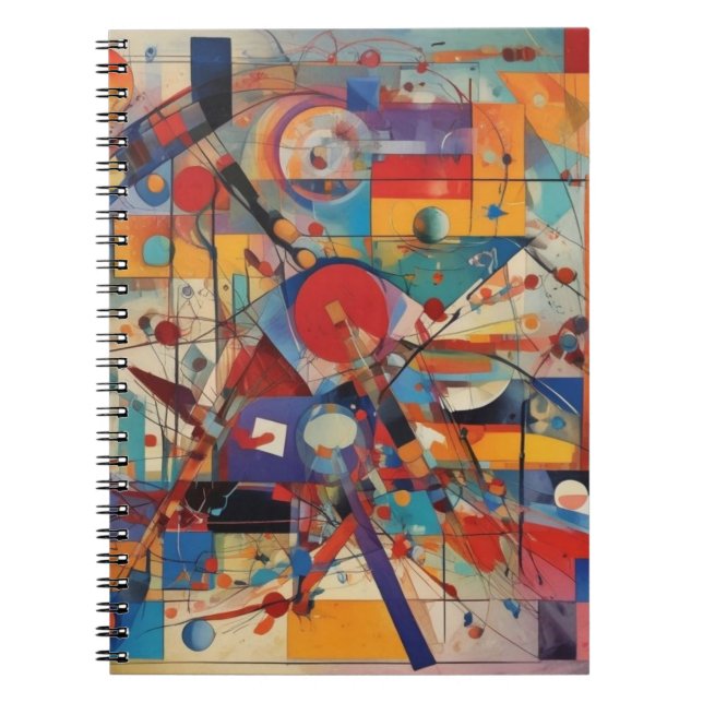 Modern Abstract Artwork Notebook (Front)