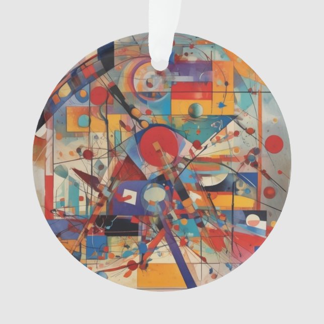 Modern Abstract Artwork Ornament (Front)
