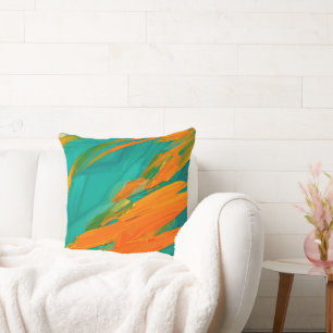 Modern Abstract Artwork Throw Pillow