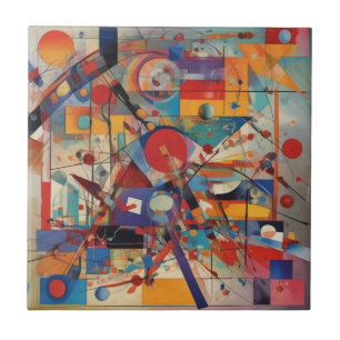 Modern Abstract Artwork Tile