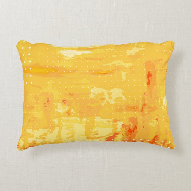 Modern abstract background of bright brush strokes accent pillow (Front)