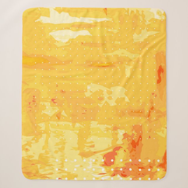 Modern abstract background of bright brush strokes sherpa blanket (Front)