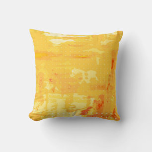 Modern abstract background of bright brush strokes throw pillow