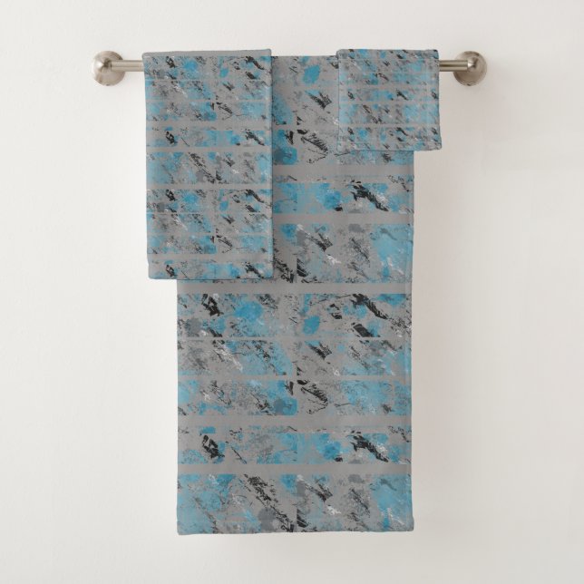 Modern Abstract Bath Towel Set (Insitu)