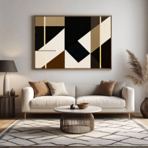 Modern Abstract Bauhaus Inspired Canvas Print