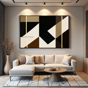 Modern Abstract  Bauhaus Inspired Poster