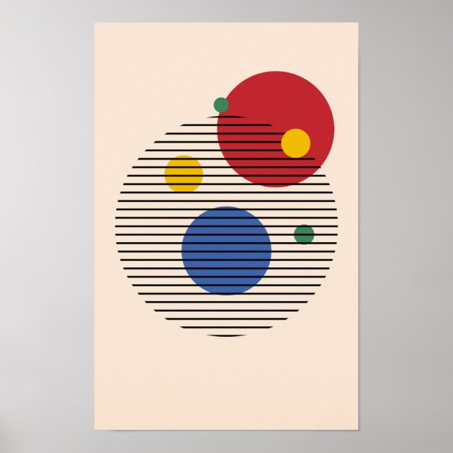 Modern Abstract Bauhaus Printable Wall art (Front)