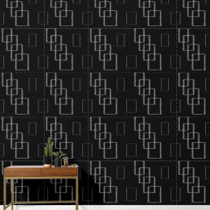 modern abstract black and white geometrical wallpaper
