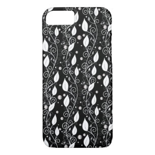 Modern abstract black and white ink illustration iPhone 8/7 case