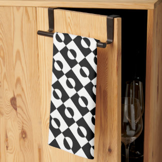 Modern Abstract Black and White Pattern | Kitchen Towel
