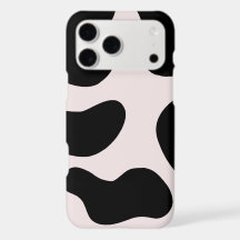 Modern Abstract Black Blob Pattern Phone Case