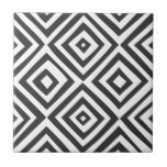 Modern Abstract Black White Shape Triangle Pattern Tile<br><div class="desc">Modern Abstract Black White Shape Triangle Pattern</div>