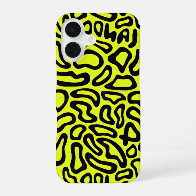 Modern Abstract Blob Pattern Phone Case – Racing I (Back)