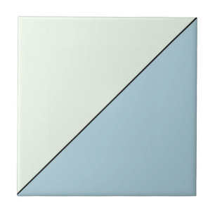 Modern Abstract Blue Geometric Triangle Tile