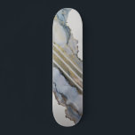 Modern Abstract Blue Ink Design  Skateboard<br><div class="desc">The artwork for this skateboard comes from an original alcohol ink painting. To see the original painting follow me on Instagram @AlyMarieArt.</div>