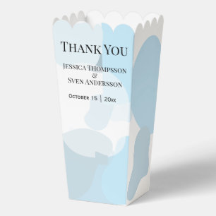 Modern Abstract Blue Minimalist Artistic Wedding  Favor Box