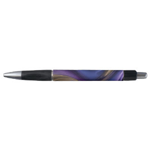 Modern Abstract-Blue, Purple and Gold- Pen