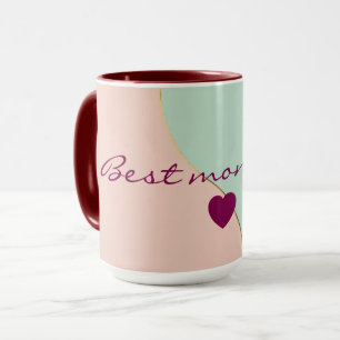 Modern Abstract Blush Pink Mint Collection Mug