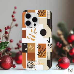 Modern Abstract Botanical Earthy Minimalist iPhone 15 Pro Max Case