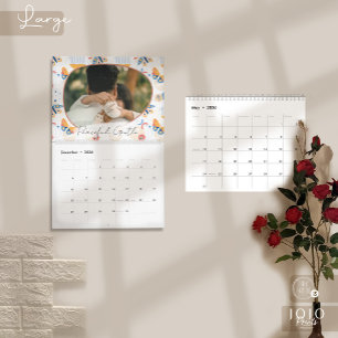 Modern Abstract Butterflies Photo Calendar 2026