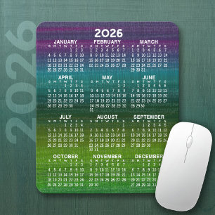 Modern Abstract Calendar Vertical Mouse Pad
