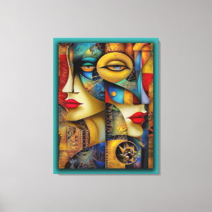 Modern Abstract Canvas Art – Gallery Wall Décor fo
