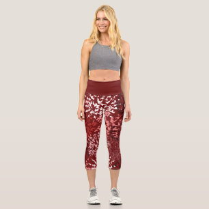 Modern Abstract Capri Leggings