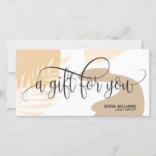 Modern abstract Certificate Gift Card