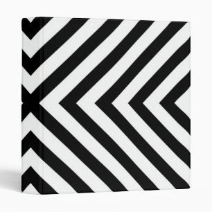 Modern Abstract Chevron Pattern Binder