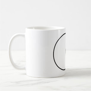 Modern Abstract Circle Square Art Coffee Mug