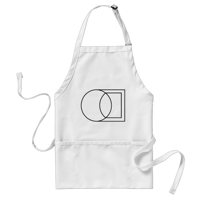 Modern Abstract Circle Square Art  Standard Apron (Front)