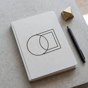 Modern Abstract Circle Square Art Sticker