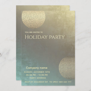 Modern abstract circles corporate Holiday party  Invitation