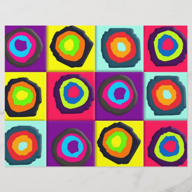 Modern Abstract Circles Pattern Flyer (Front)