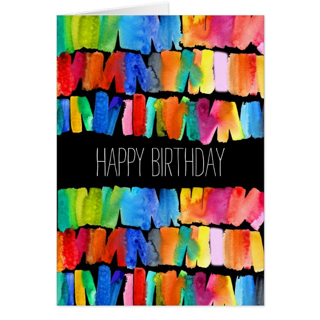 Modern abstract color riot crazy colors (Front)