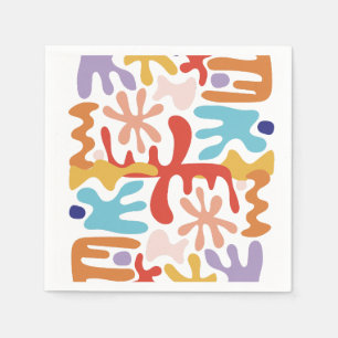  Modern Abstract Colorful  Napkin