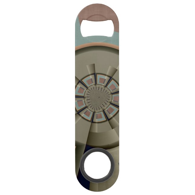 Modern Abstract Colour Harmony Fractal Art Graphic Bar Key (Back)
