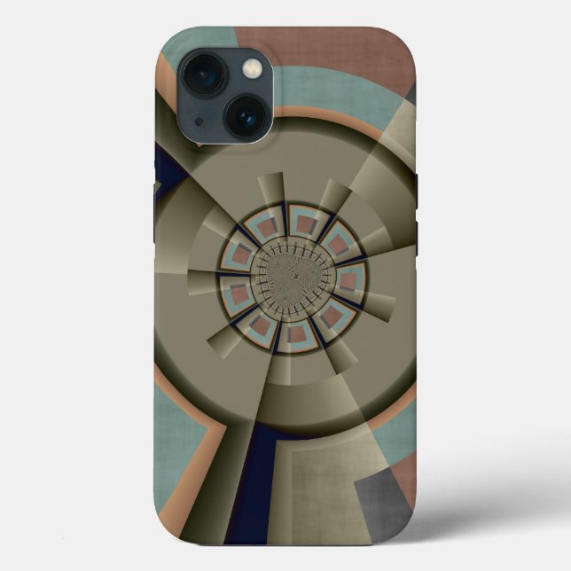 Modern Abstract Colour Harmony Fractal Art Graphic Case-Mate iPhone Case (Back)