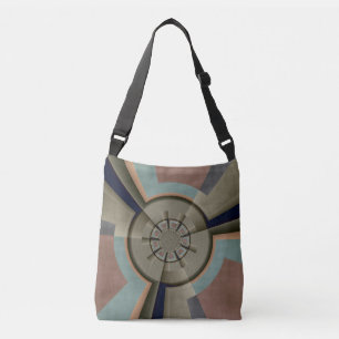 Modern Abstract Colour Harmony Fractal Art Graphic Crossbody Bag