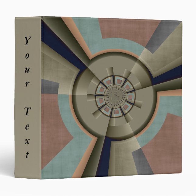 Modern Abstract Colour Harmony Fractal Graphic Tex Binder (Front/Spine)