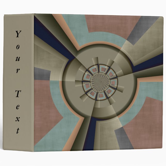 Modern Abstract Colour Harmony Fractal Graphic Tex Binder (Front/Spine)
