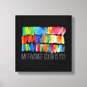 Modern abstract colour riot crazy colours canvas print