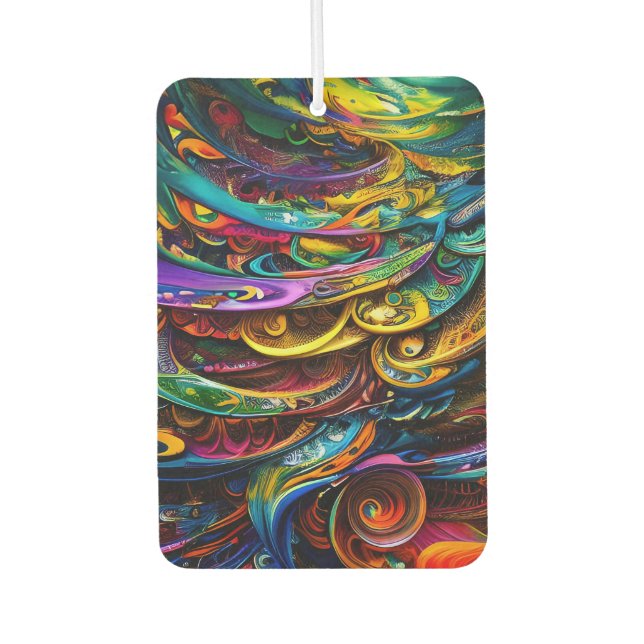 Modern Abstract Colourful  Air Freshener (Front)