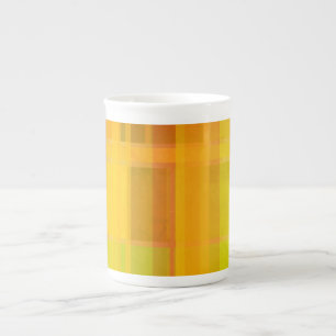 Modern Abstract   Colourful Citrus Colours Bone China Mug