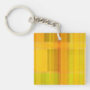 Modern Abstract   Colourful Citrus Colours Keychain