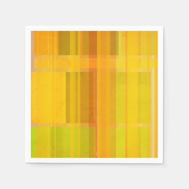 Modern Abstract | Colourful Citrus Colours Napkin (Front)