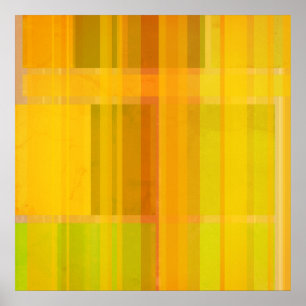 Modern Abstract   Colourful Citrus Colours Poster