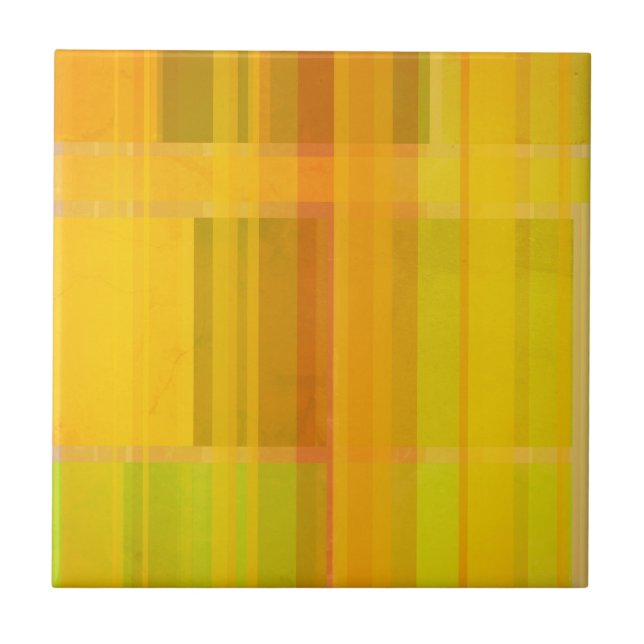 Modern Abstract | Colourful Citrus Colours Tile (Front)