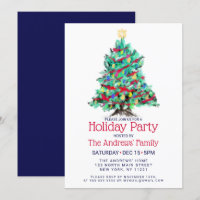 Modern Abstract Colourful Decorated Tree Holiday