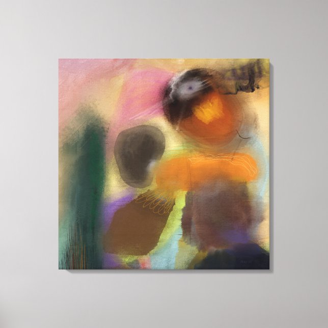 Modern Abstract Contemporary Art  Canvas Print (Front)
